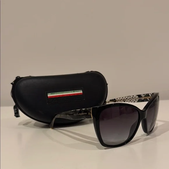 D&G Black Oversized Sunglasses Fashionable Designer Accessory s-l400.jpg main image 3